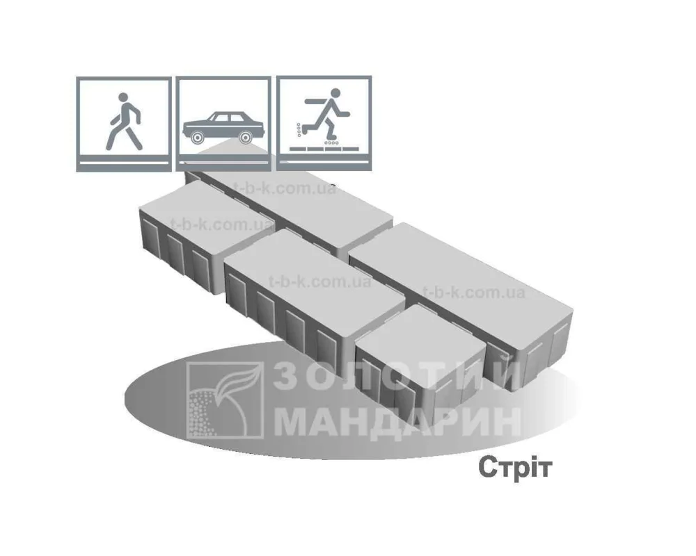 Стріт Золотий Мандарин без фаски h40/60