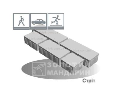 Стріт Золотий Мандарин без фаски h40/60