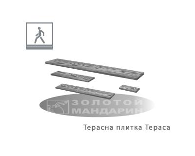 Терасна Плитка Форест 600*150*30 Золотий Мандарин