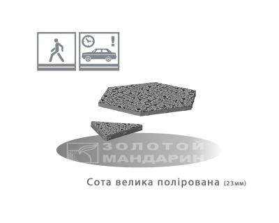 Плита Сота Велика Полірована Золотий Мандарин