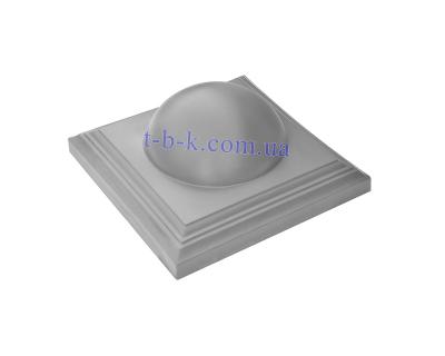 Кришка на стовпчик ЧЗ ПЛОЩАДКА З КУЛЕЮ 450х450х180