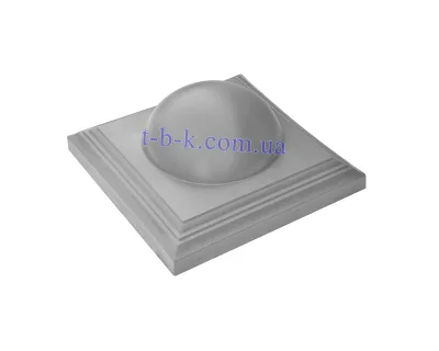 Кришка на стовпчик ЧЗ ПЛОЩАДКА З КУЛЕЮ 450х450х180