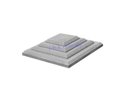 Кришка на стовпчик ЧЗ СТУПІНЬ 450х450х85