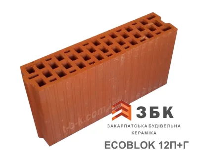 Русинія ECOBLOK-12 П+Г Блок керамічний поризований