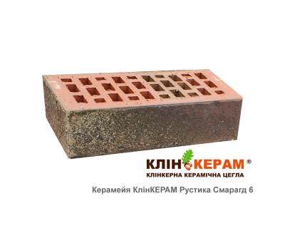 Цегла лицювальна Керамейя КлінКЕРАМ РУСТИКА Смарагд-6 М350