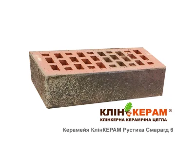 Цегла лицювальна Керамейя КлінКЕРАМ РУСТИКА Смарагд-6 М350