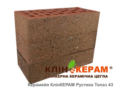 Цегла лицювальна Керамейя КлінКЕРАМ РУСТИКА Топаз-43 М350