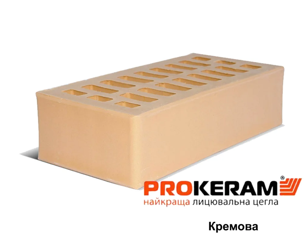 Цегла облицювальна Prokeram Кремова М200-250
