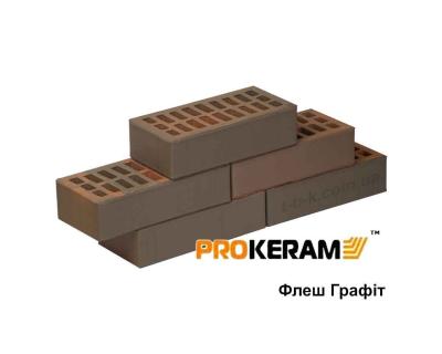 Цегла облицювальна Prokeram Флеш Графіт М150 «Баварська кладка»