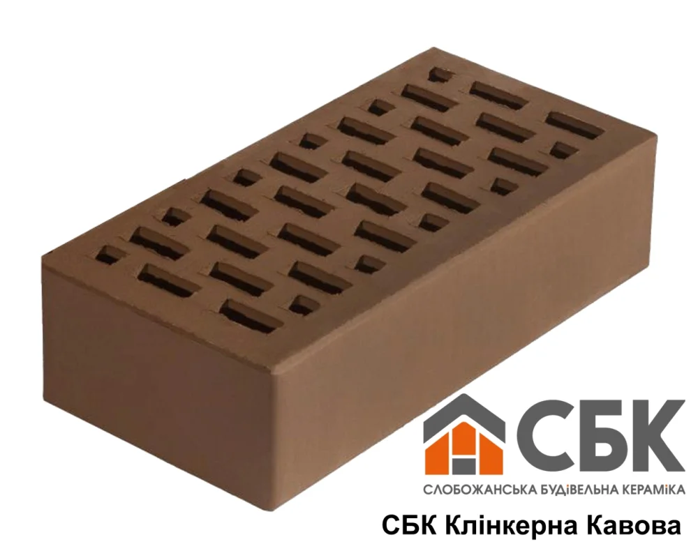 Цегла клінкерна облицювальна СБК Кавова