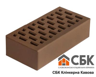 Цегла клінкерна облицювальна СБК Кавова