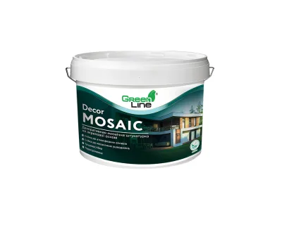 Декоративна мозаїчна штукатурка Green Line DECOR MOSAIC 10л