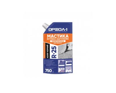 Мастика бітумно-каучукова «Герметизуюча» для ремонту Oreol 1 R-25 750гр