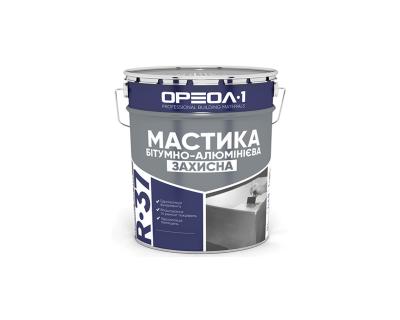 Мастика бітумно-алюмінієва «Захисна» Oreol 1 R-37 9кг/18кг/180кг