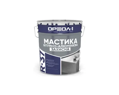 Мастика бітумно-алюмінієва «Захисна» Oreol 1 R-37 9кг/18кг/180кг