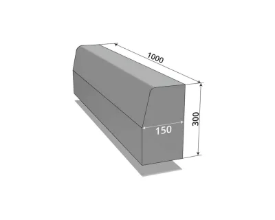 Бордюр дорожній МГ БР 1000-300-150